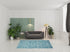 2' X 4' Blue Damask Power Loom Area Rug